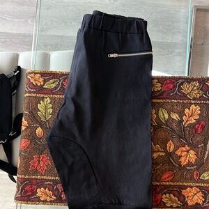 NWT Black, Large straight leg light weight jean.